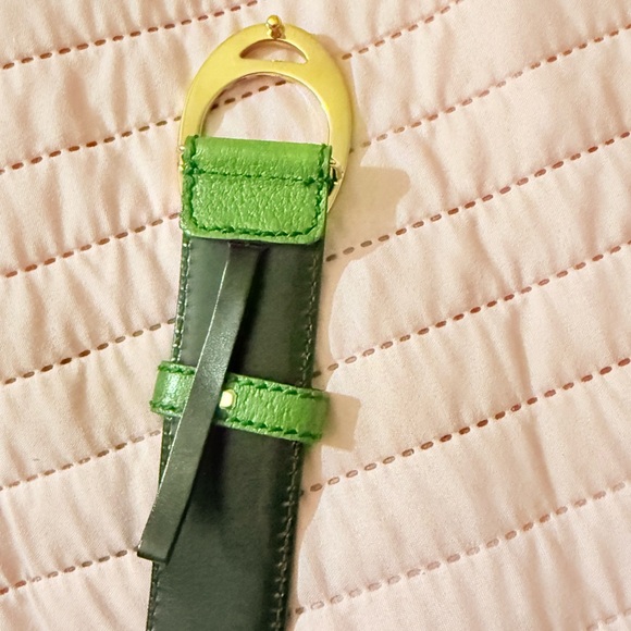 Authentic ✨Authentic Gucci 💚Green Belt with Gold G Buckle - Picture 4 of 7